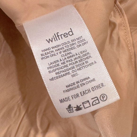 WILFRED Aritzia Verso Rouched Cropped Tank Adjustable Straps Lined Petal Pink - Picture 11 of 12